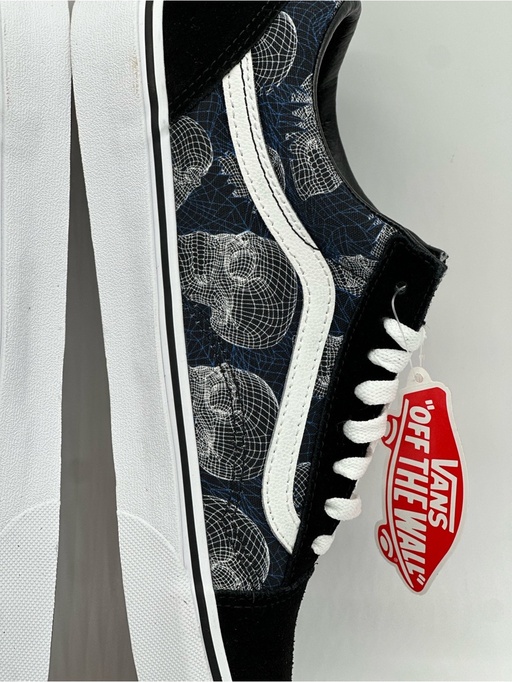 Vans Black & Navy Old Skool with White Stripe - Picture 5 of 10
